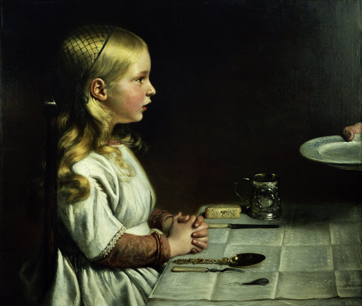 Florence Cope siger nåde til middag af Charles West Cope
