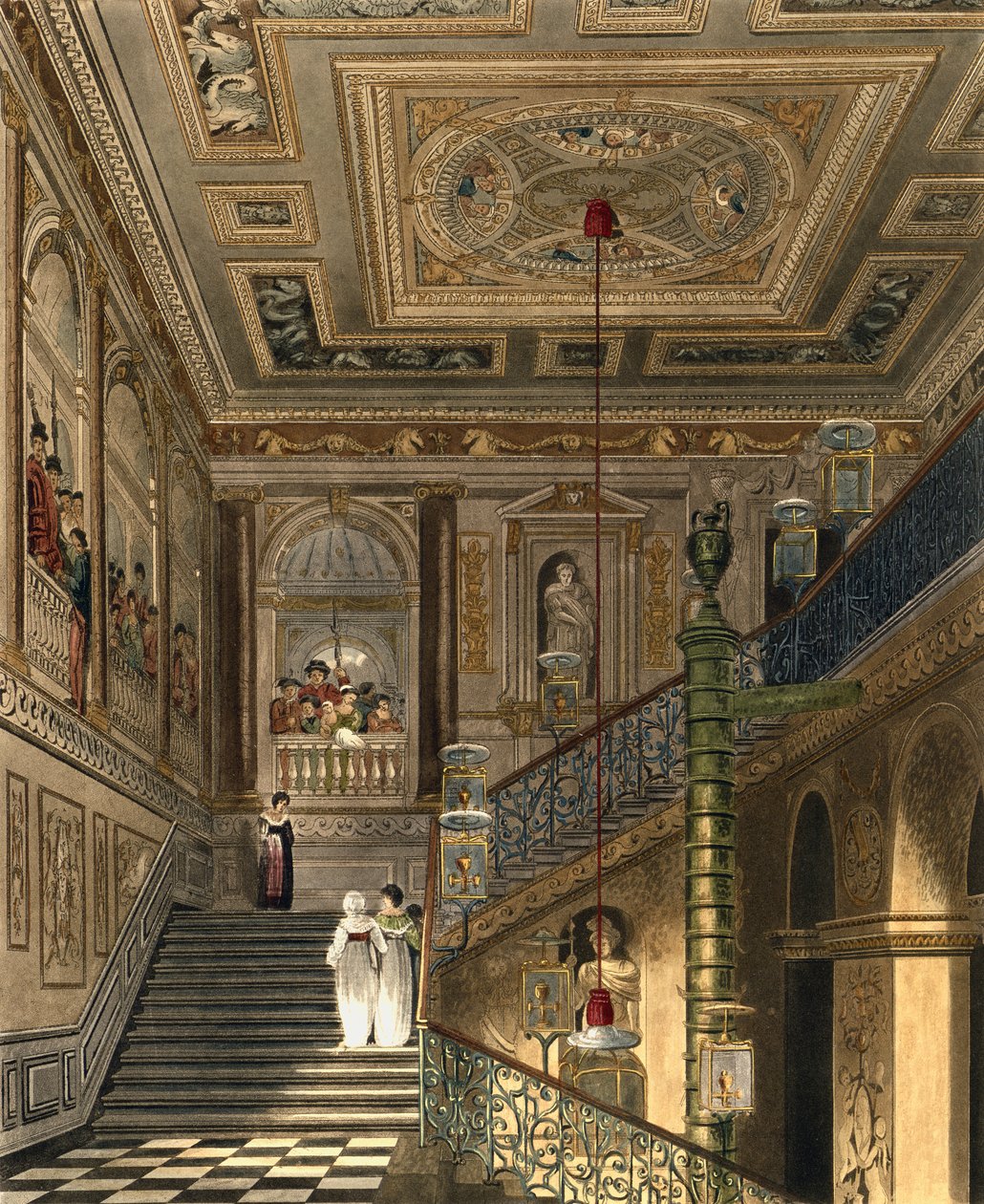 Den store trappe ved Kensington Palace Fra Pynes 