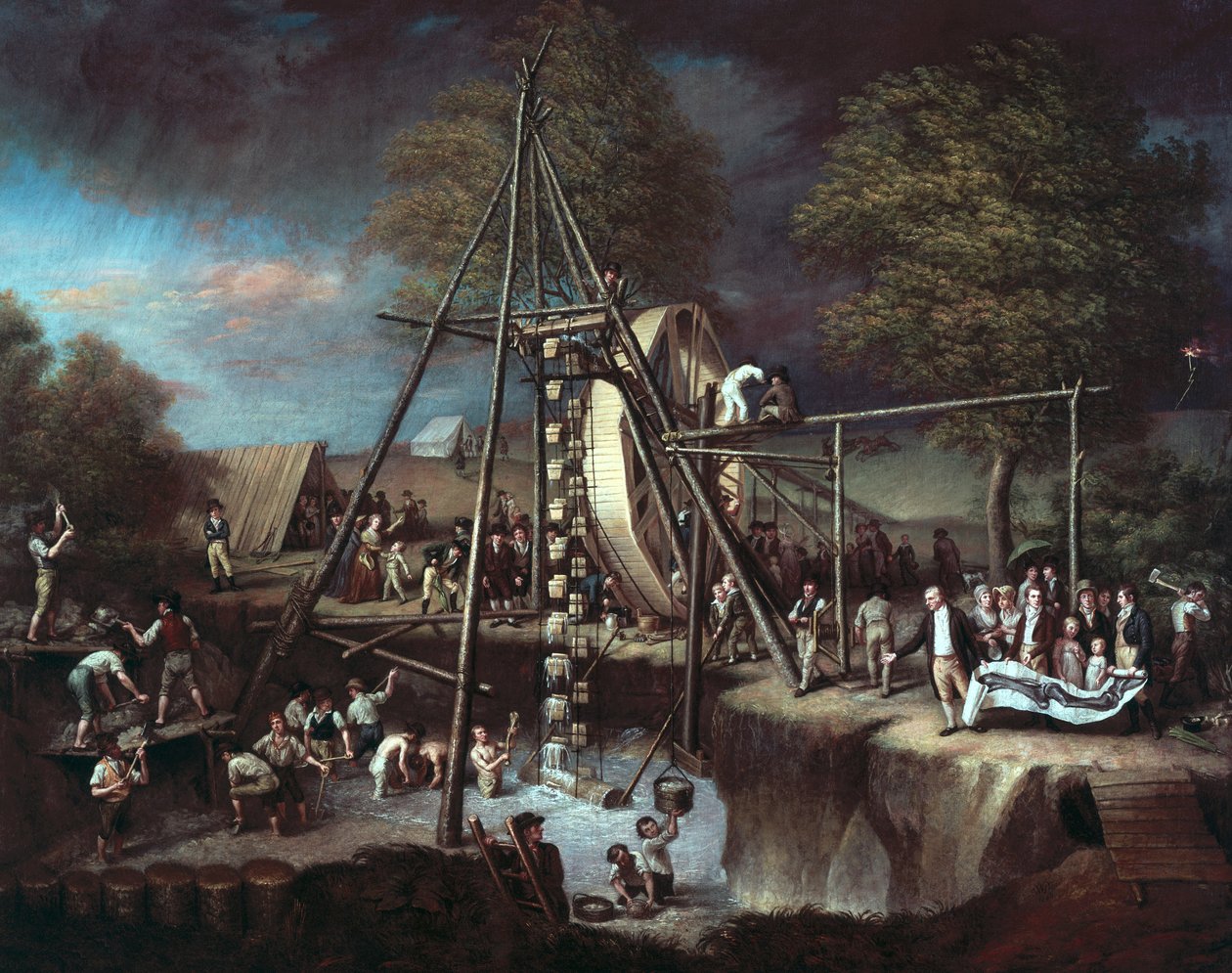Udgravning af Mastodonten, 1806 af Charles Willson Peale