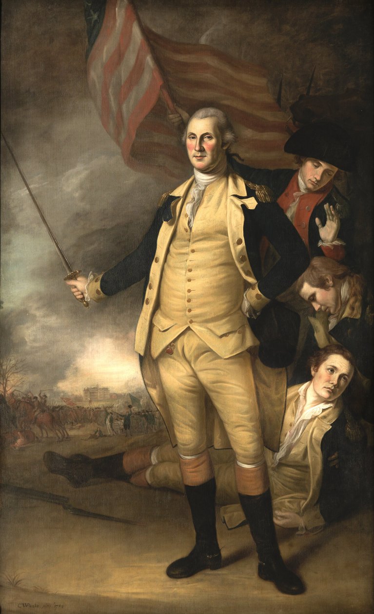 George Washington i slaget ved Princeton af Charles Willson Peale