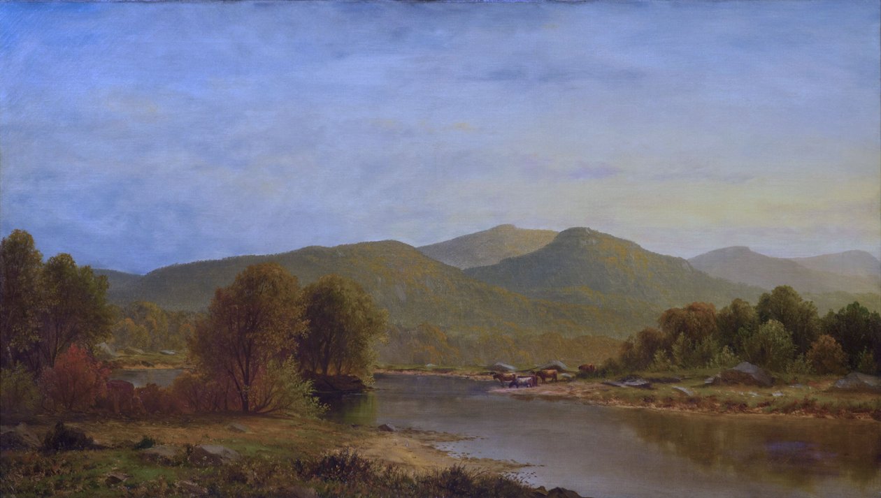 Udsigt over Pemigewasset -floden, New Hampshire af Charles Wilson Knapp