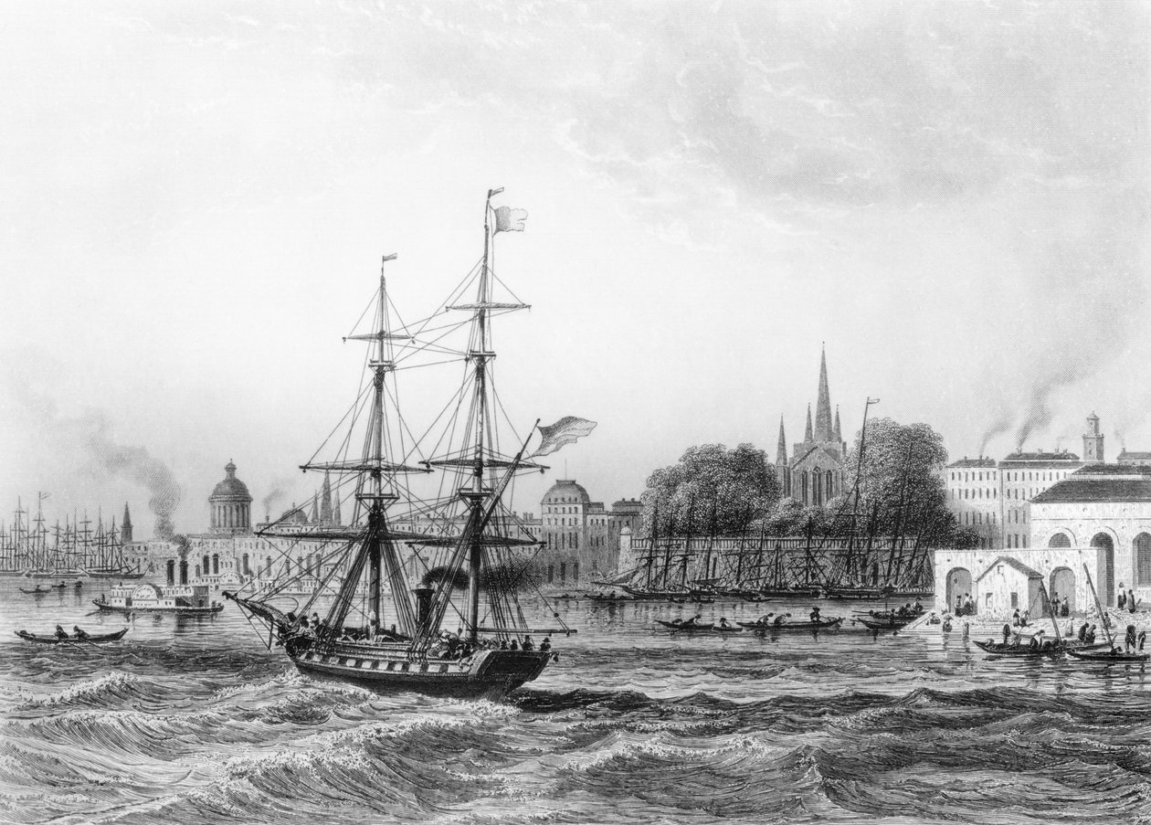 Havnen i New Orleans af Charles de Lalaisse