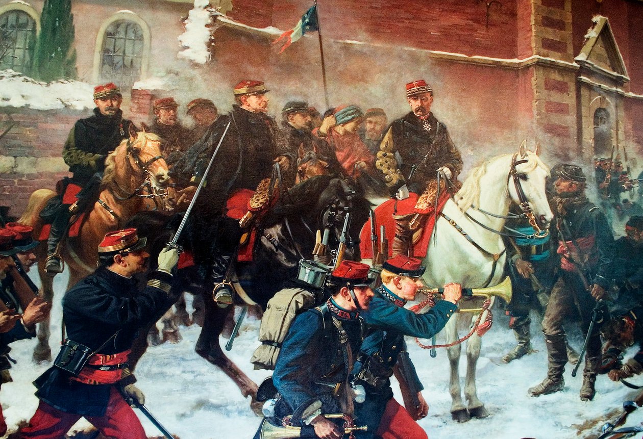 General Faidherbe i kamp ved Biefviller-lès-Bapaume, 3. januar 1871 af Charles Edouard Armand Dumaresq