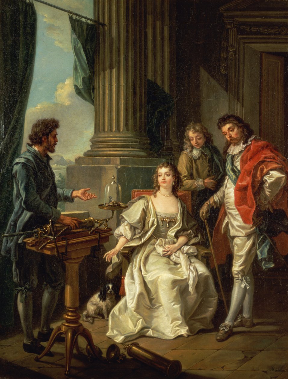 Pneumatic Experiment, et af en serie, 1777 af Charles Amedee Philippe van Loo