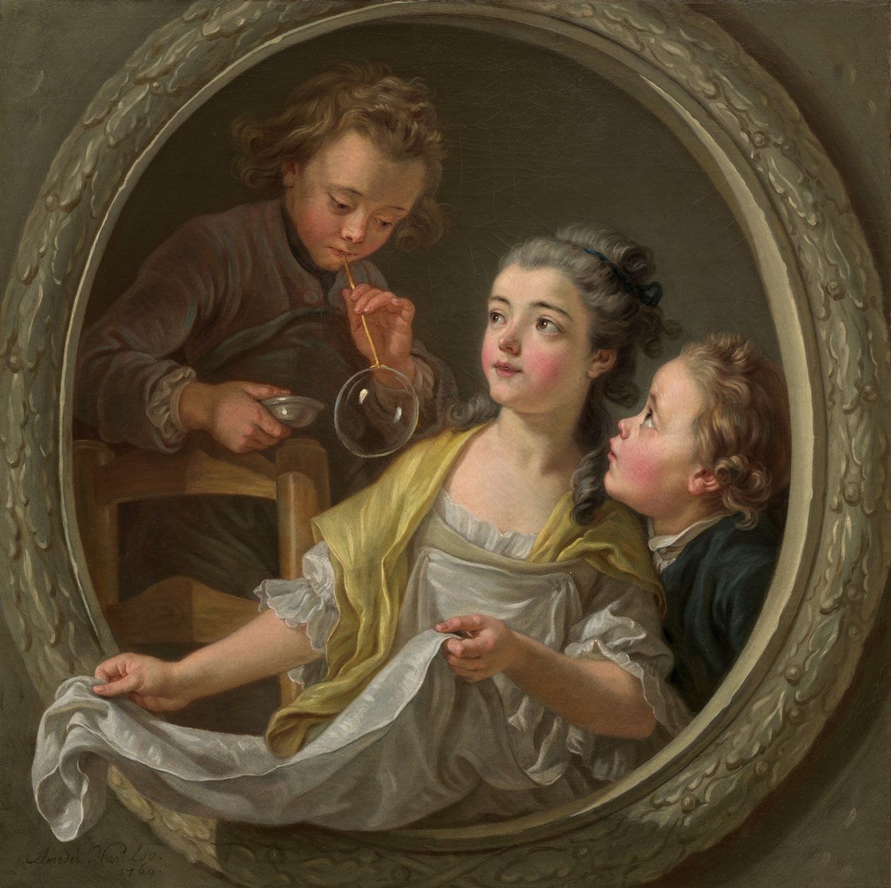 Sæbebobler af Charles-Amedee-Philippe van Loo