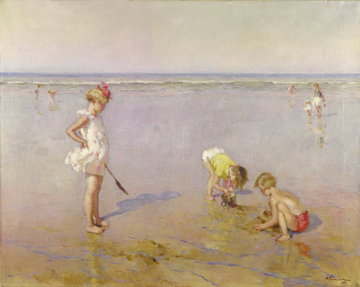 Strandscene af Charles Garabed Atamian