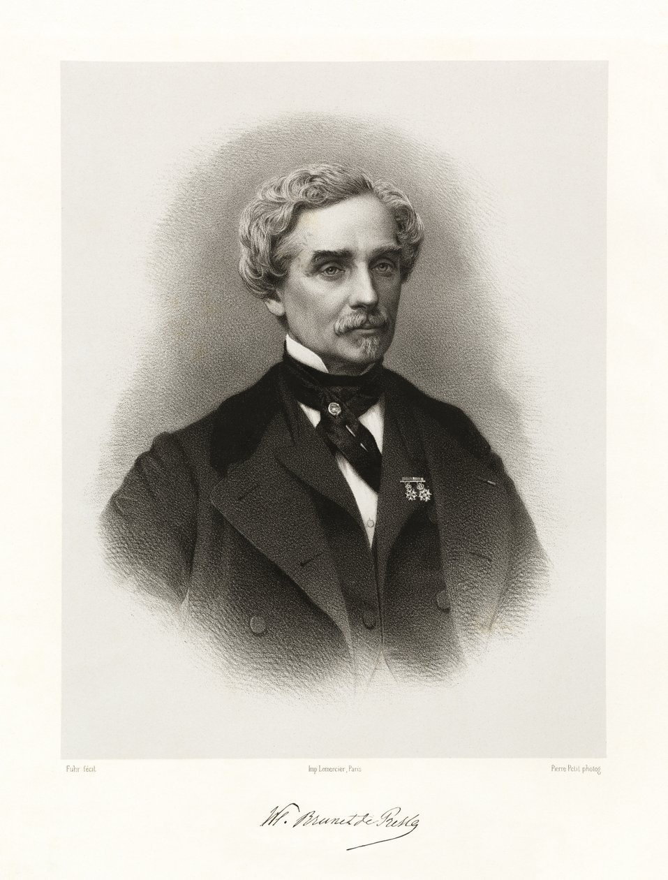 Charles Marie Wladimir Brunet de Presle af Charles Jeremie Fuhr