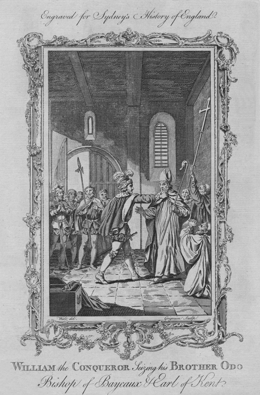 Vilhelm Erobreren griber sin bror Odo, biskop af Bayeaux og jarl af Kent