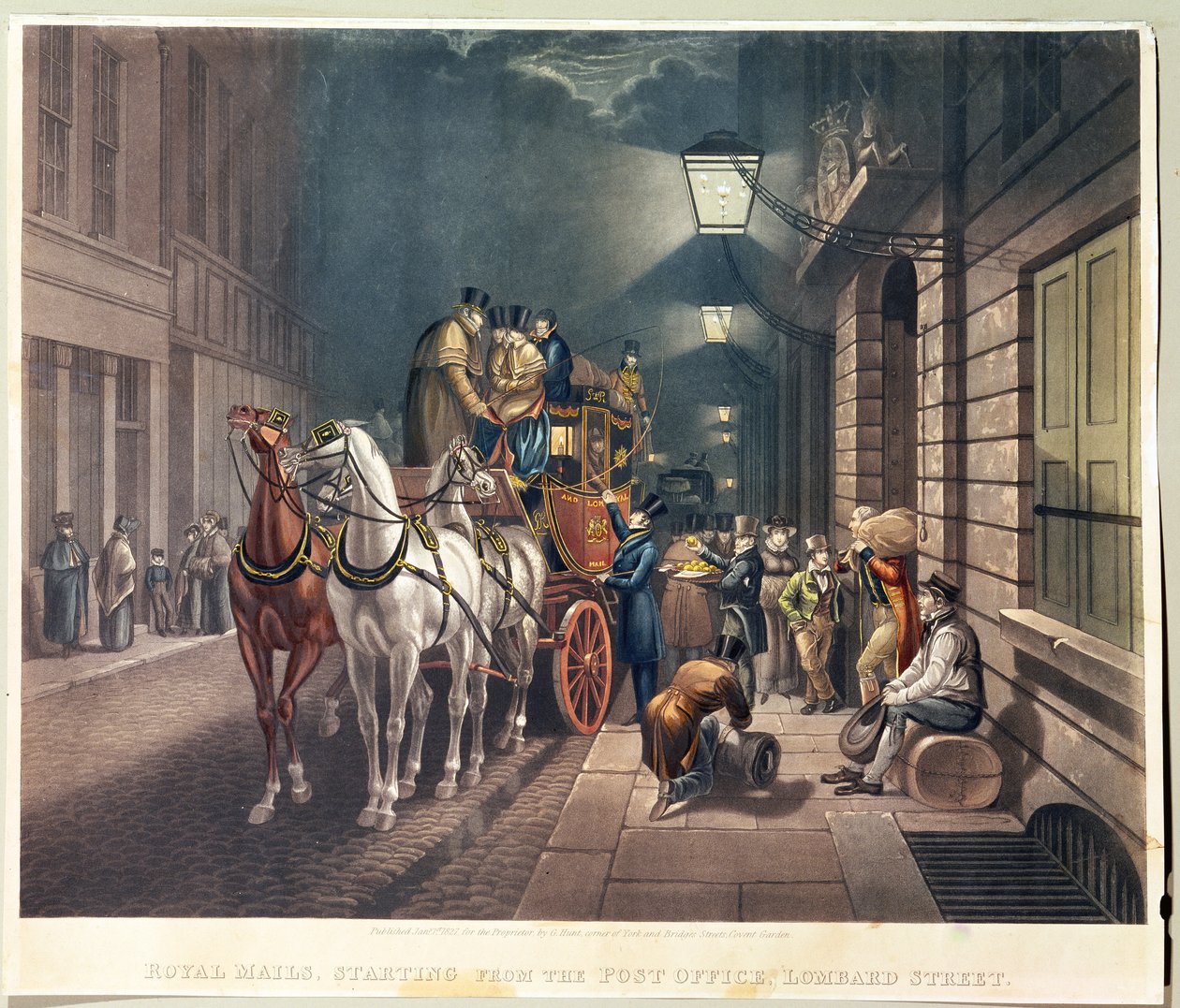 Royal Mails startende fra postkontoret, Lombard Street af Charles Hunt