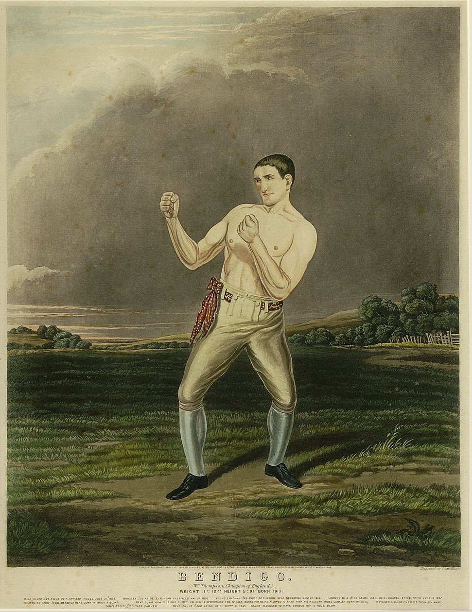 Bendigo (akvatint) af Charles Hunt