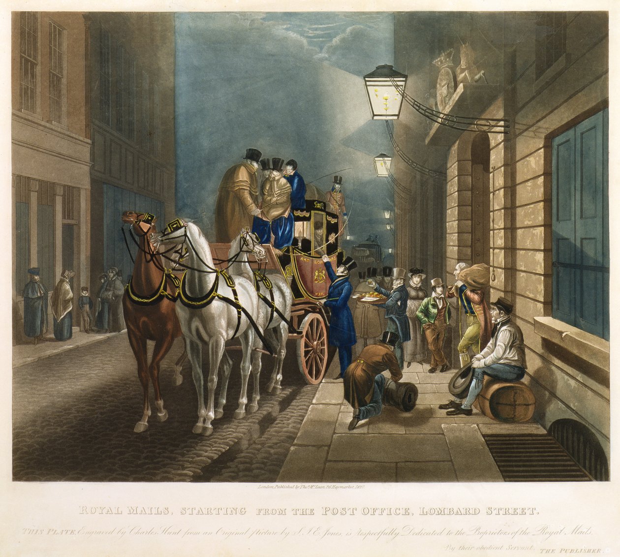 Royal Mails startende fra postkontoret, Lombard Street af Charles Hunt
