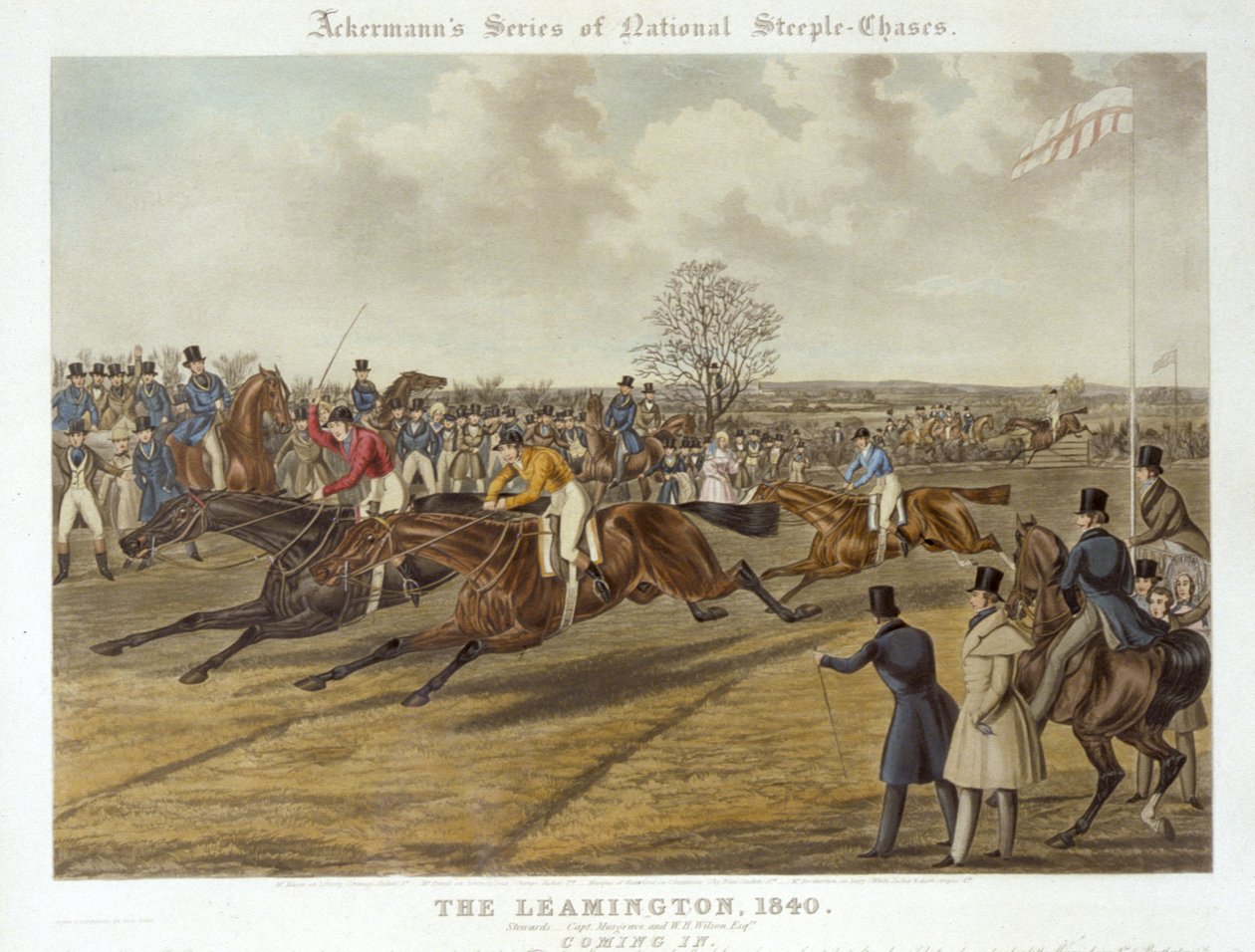 The Leamington, 20. oktober 1840: Coming In (farve litho) af Charles Hunt