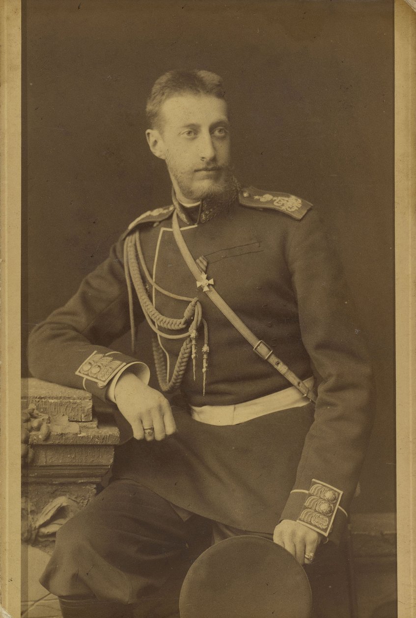 Constantin Constantinovitch de Russie - Portræt af storhertug Constantine Constantinovich af Rusland (1858-1915), af Bergamasco, Charles (Karl) (1830-1896). Albumin Foto, ca. 1880. Russisk Stats Film- og Fotoarkiv, Krasnogorsk af Charles Bergamasco