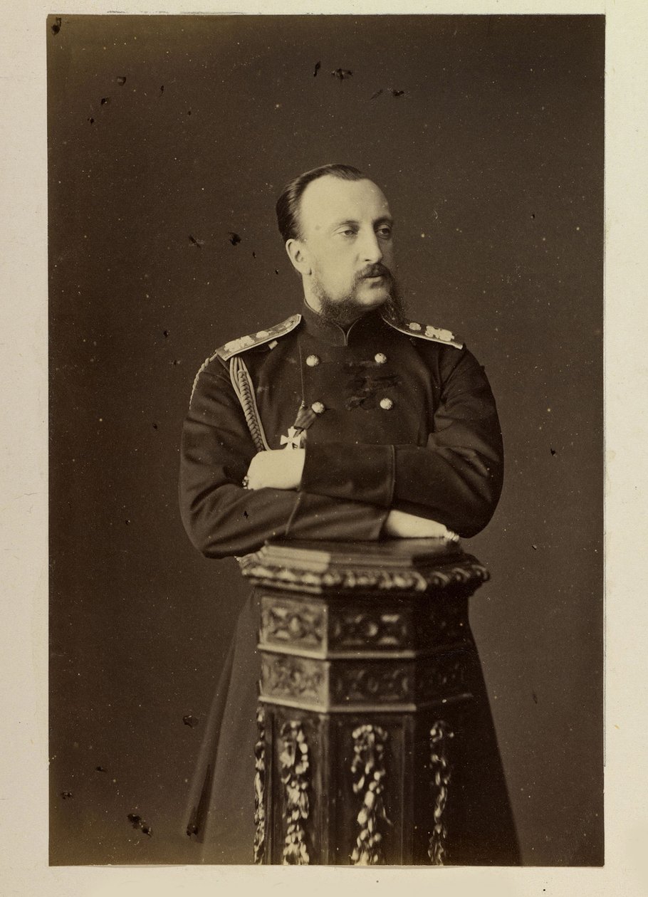 Nicolas Nikolaievitch de Russie - Portræt af storhertug Nicholas Nikolaevich (den Ældste) af Rusland (1831-1891), af Bergamasco, Charles (Karl) (1830-1896). Albumin foto af Charles Bergamasco