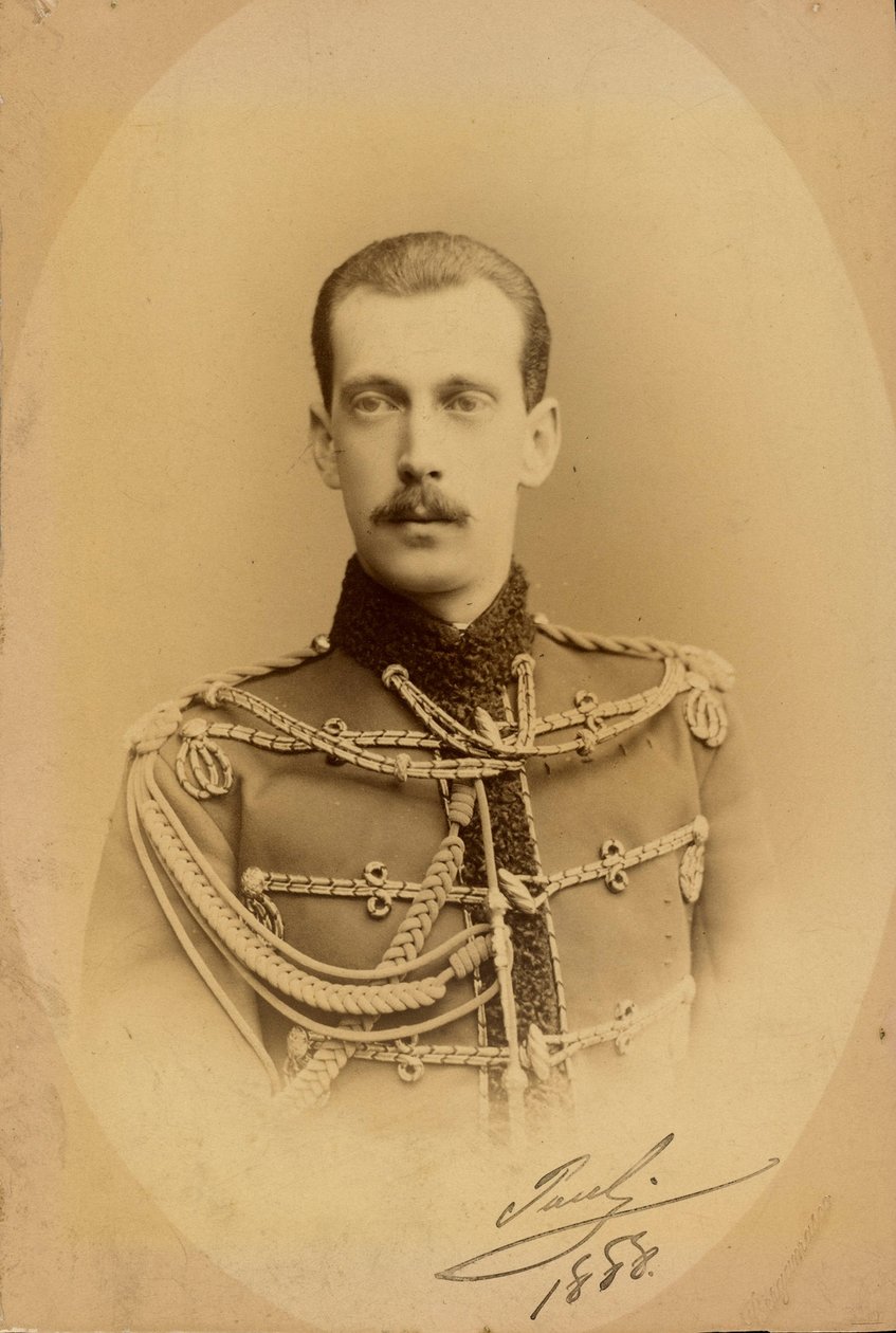 Portræt af storhertug Paul Alexandrovich af Rusland (1860-1919) af Charles Bergamasco