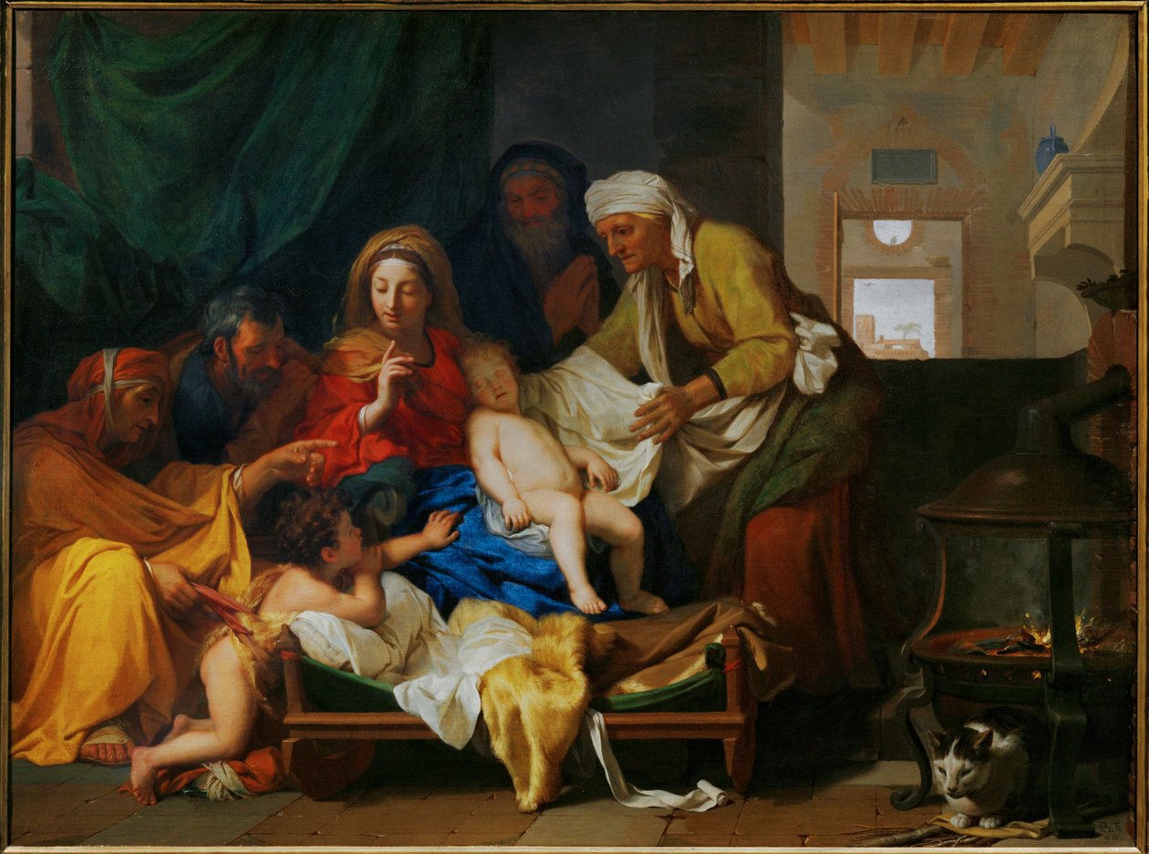 Jesusbarnets søvn ... af Charles (attr. to) Le Brun