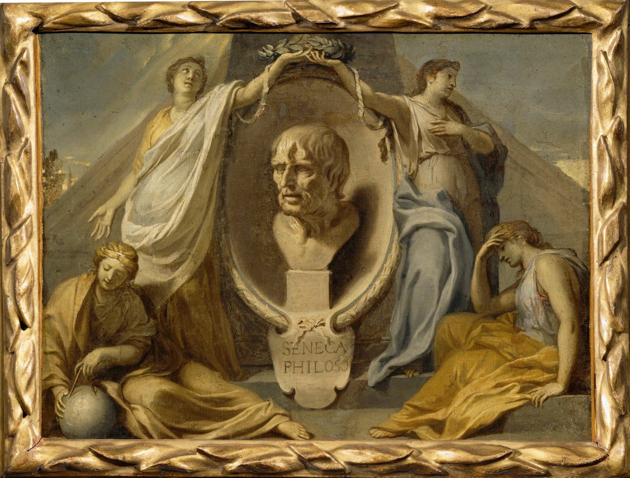 Senecas gravsted ... af Charles (attr. to) Le Brun