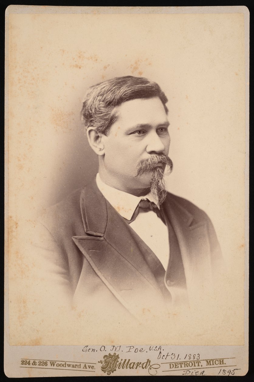 Portræt af Orlando Metcalfe Poe 1832-1895, 31. oktober 1883. af Charles A Millard