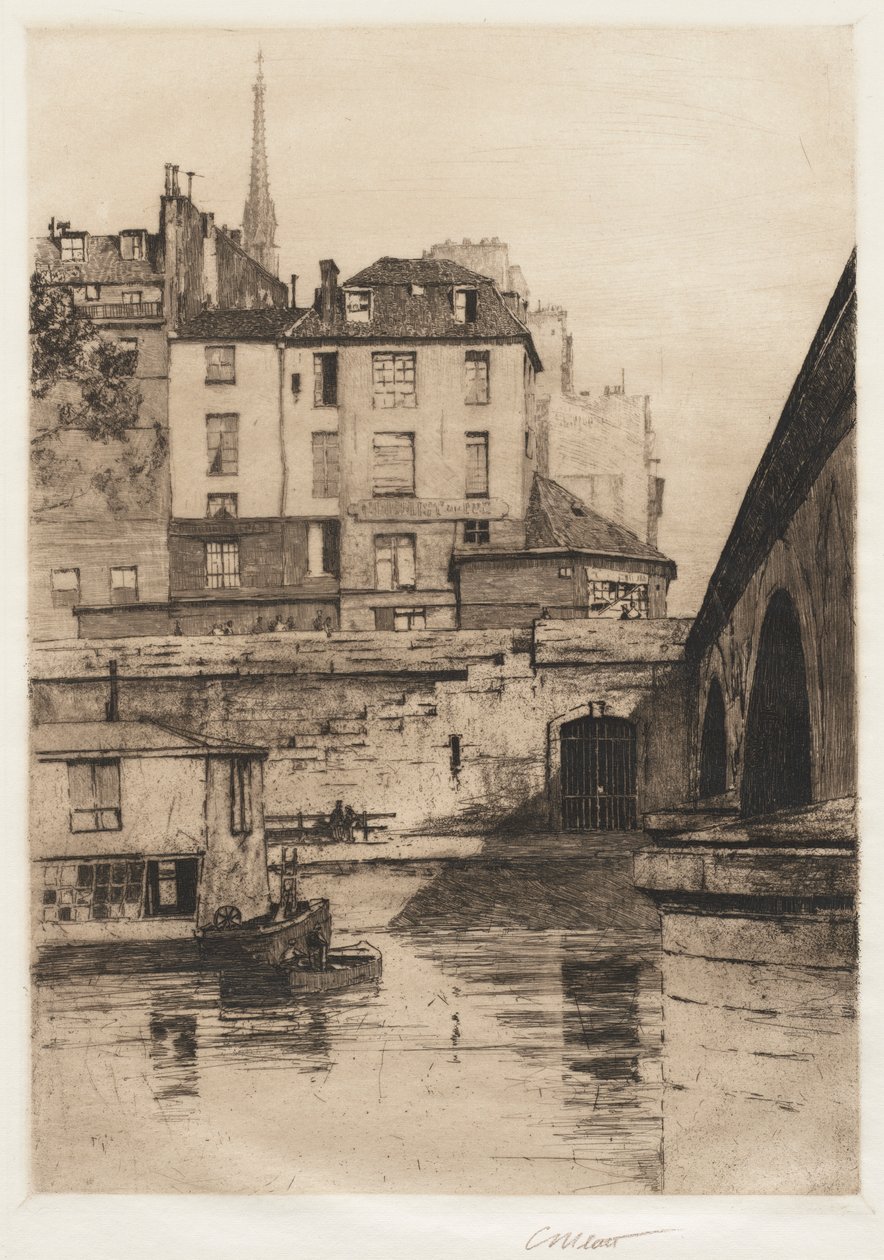 Quai des Orfèvres, Paris, 1886. af Charles Adams Platt