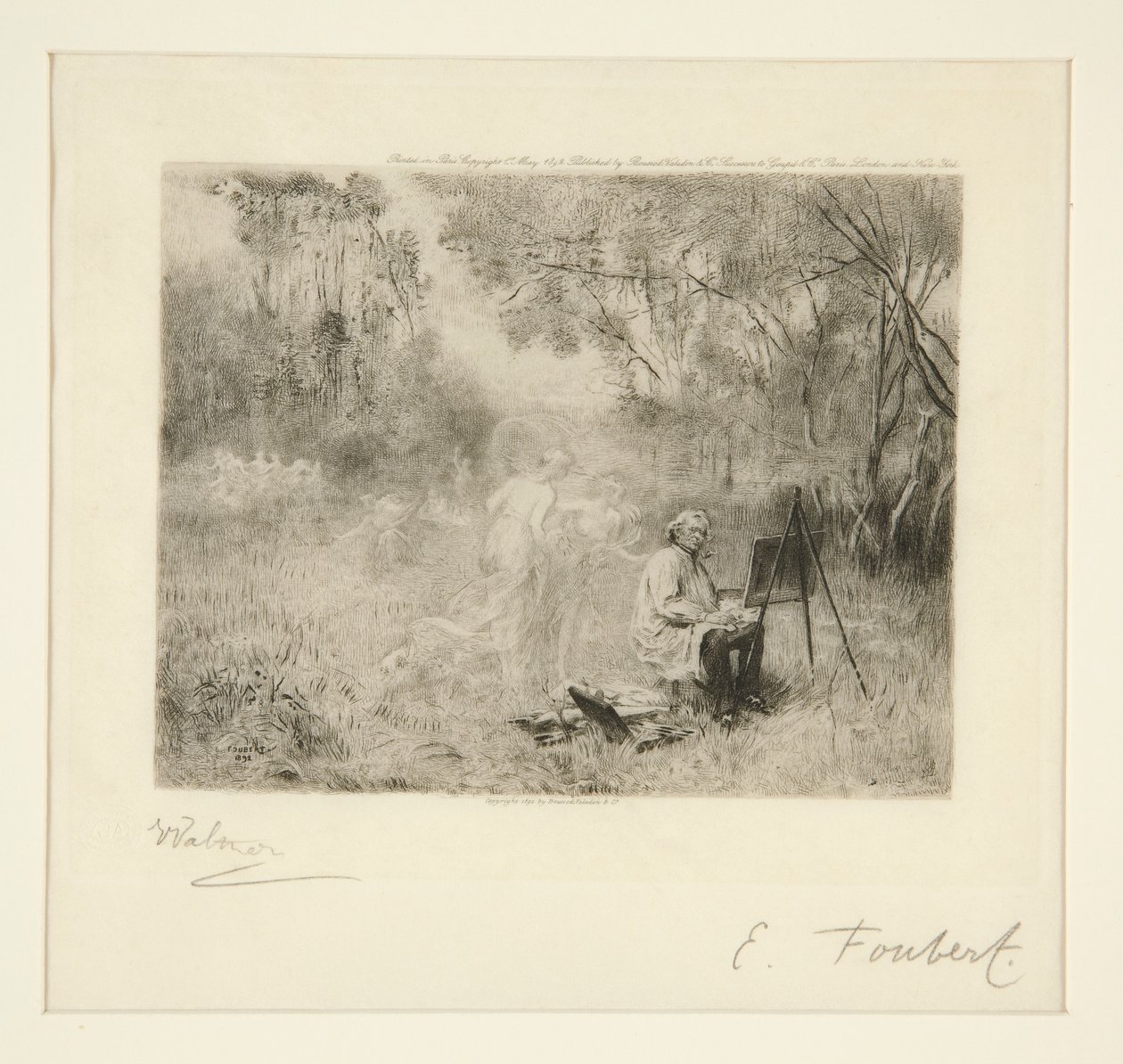 Corot Maleri: Efter Foubert af Charles Albert Waltner