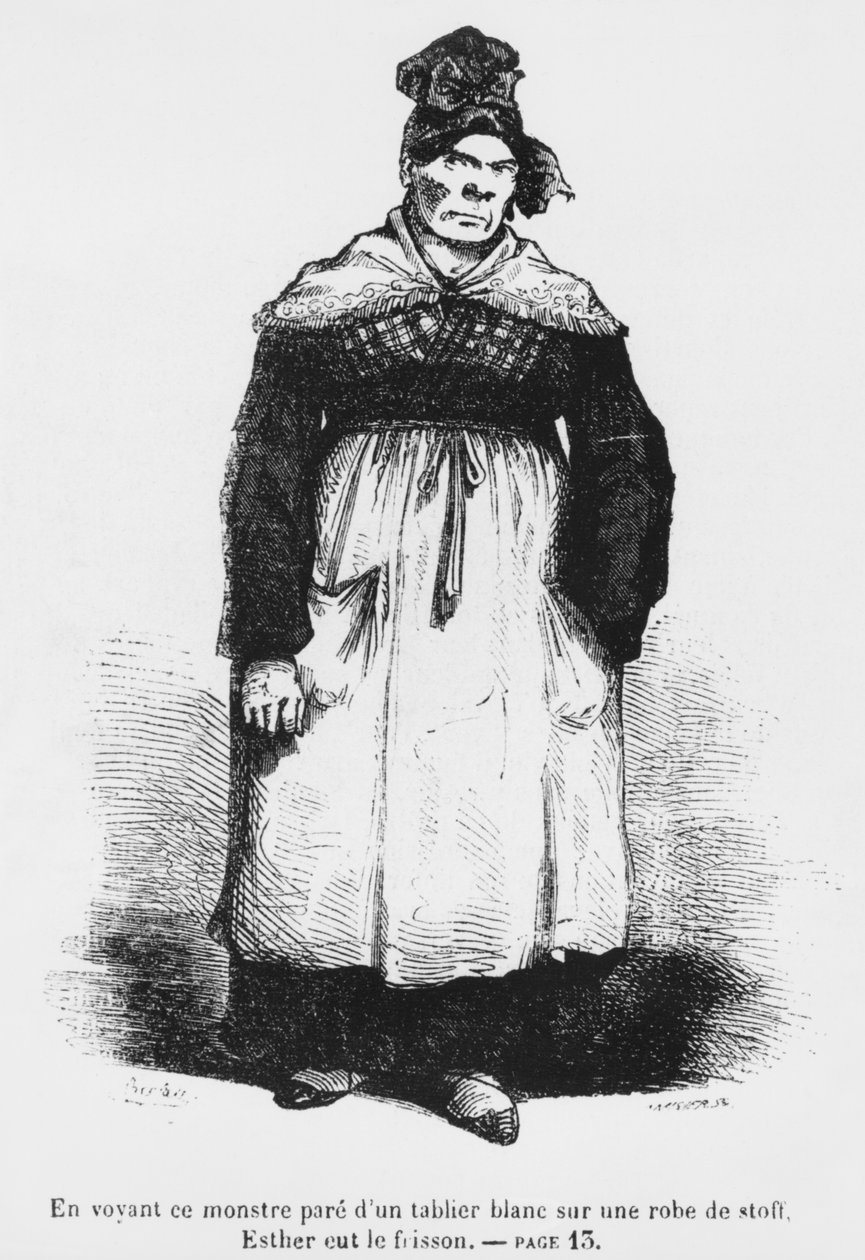 Jacqueline Collin, tante til Vautrin, kendt som Asien, illustration fra 