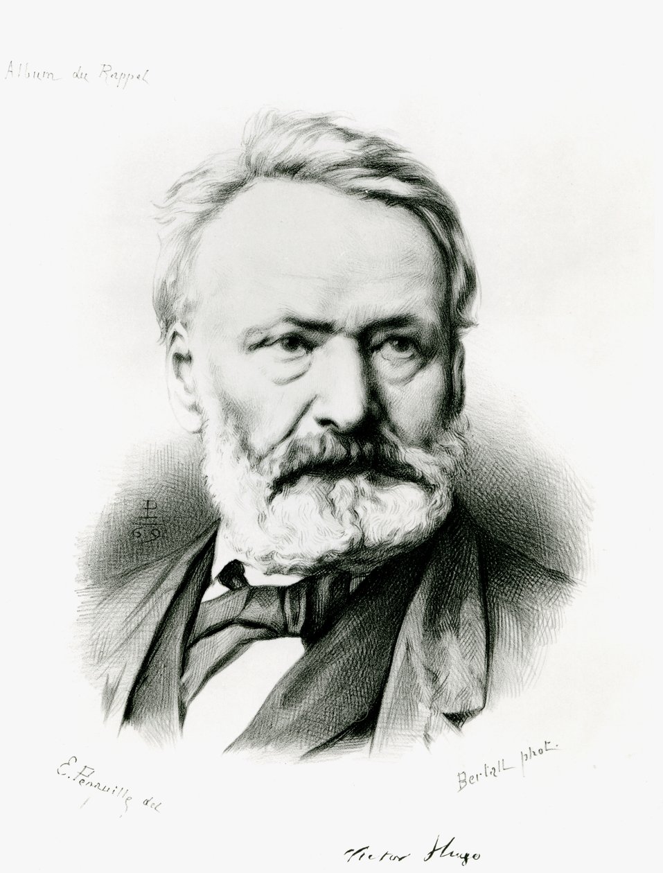 Portræt af Victor Hugo (1802-85) fra 