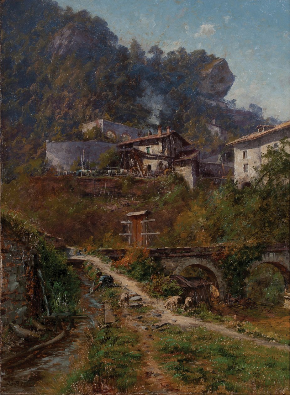 I Sassenage. Tankene fra Sassenage (Olie på lærred) af Charles Alexandre Bertier