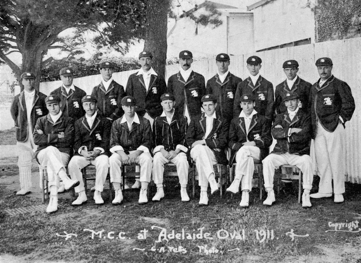 Det australsk turnerende engelske crickethold fra 1911-1912. af Charles Alfred Petts