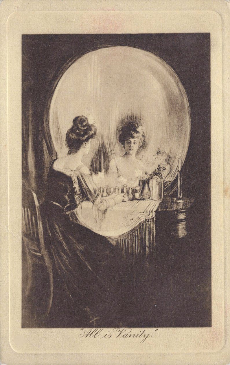Tout est vanite - All is Vanity af Gilbert, Charles Allan (1873-1929), ca. 1900 - Litografi - Privat Samling af Charles Allan Gilbert