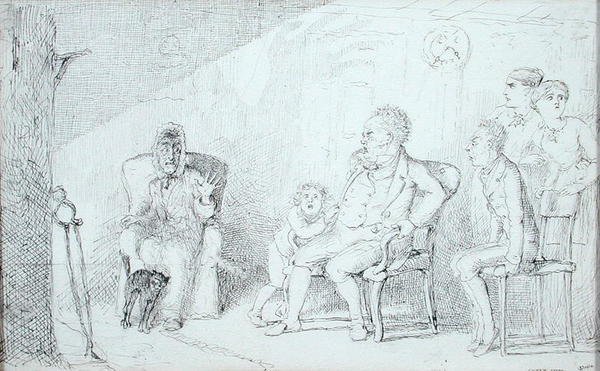Ghost Story (pen og blæk på papir) af Charles Altamont Doyle