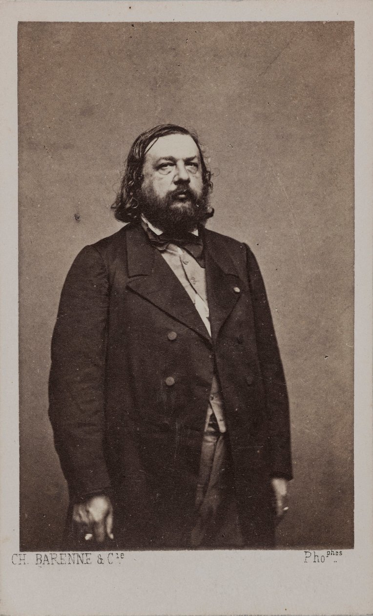 Portræt af digteren Théophile Gautier 1811-1872, 1872. af Charles Amédée Barenne