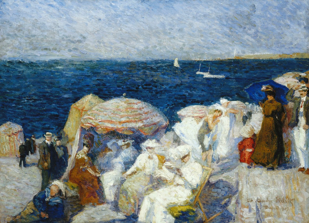 På stranden, Dieppe; På stranden, Dieppe, 1907 af Charles Andre Fridit