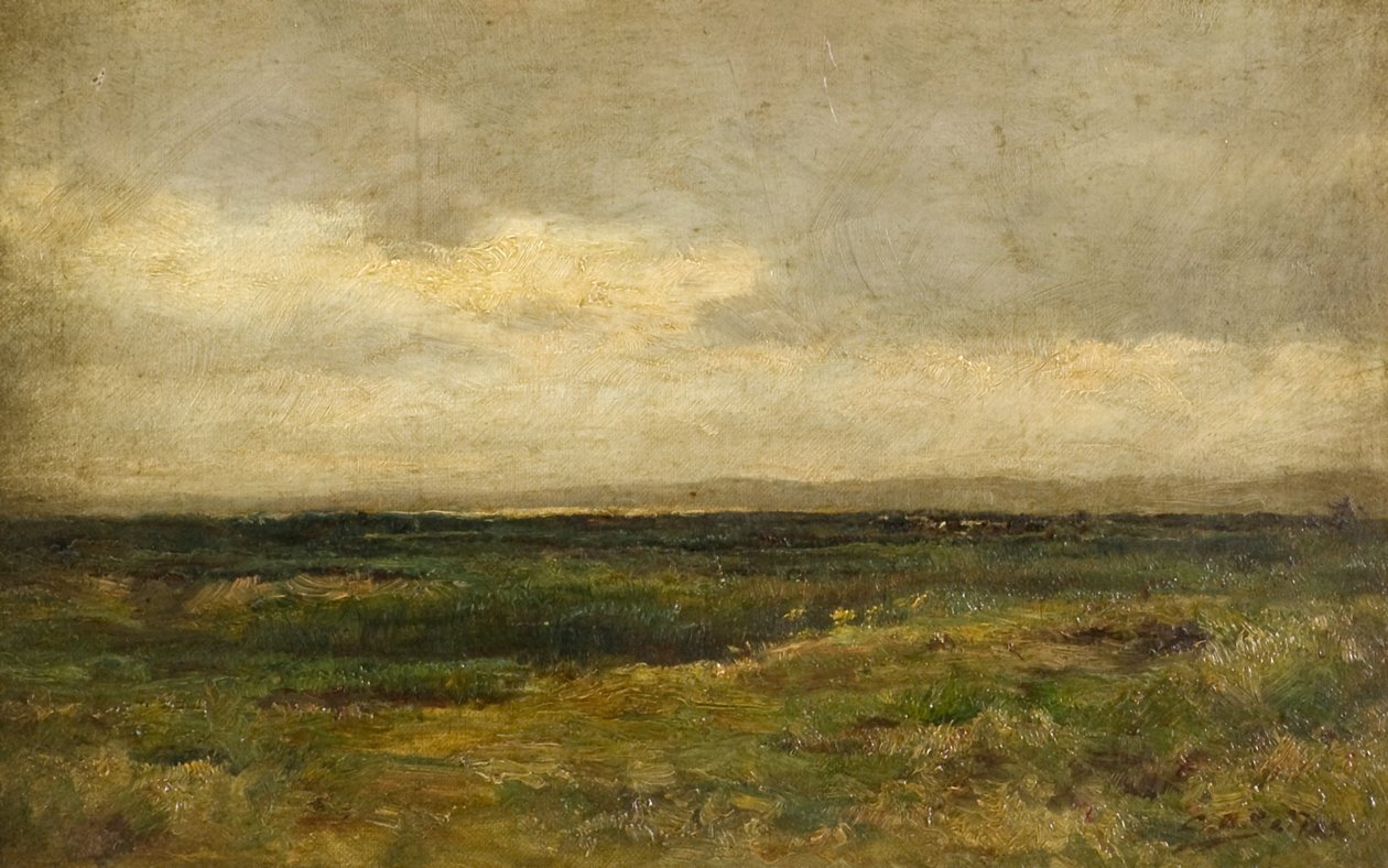 Landskab (olie på lærred) af Charles Andrew Sellar
