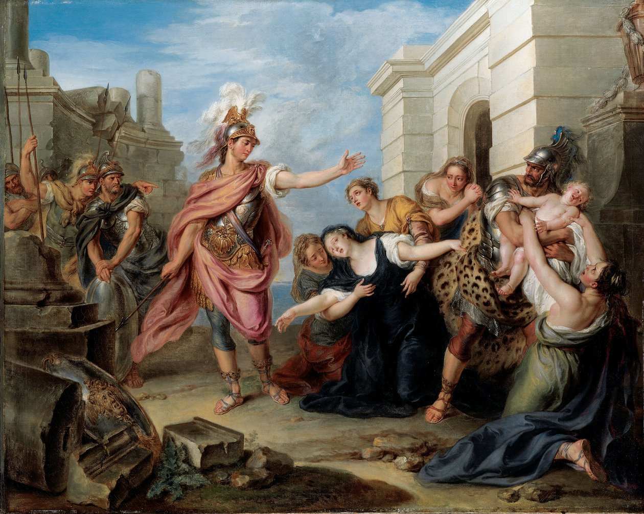 Andromache og Pyrrhus af Charles Antoine Coypel