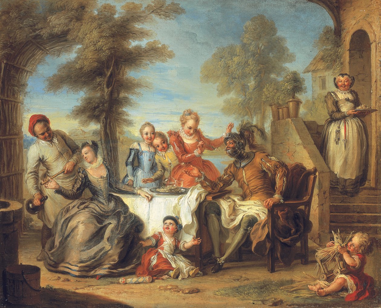 Don Quixote på kroen af Charles Antoine Coypel