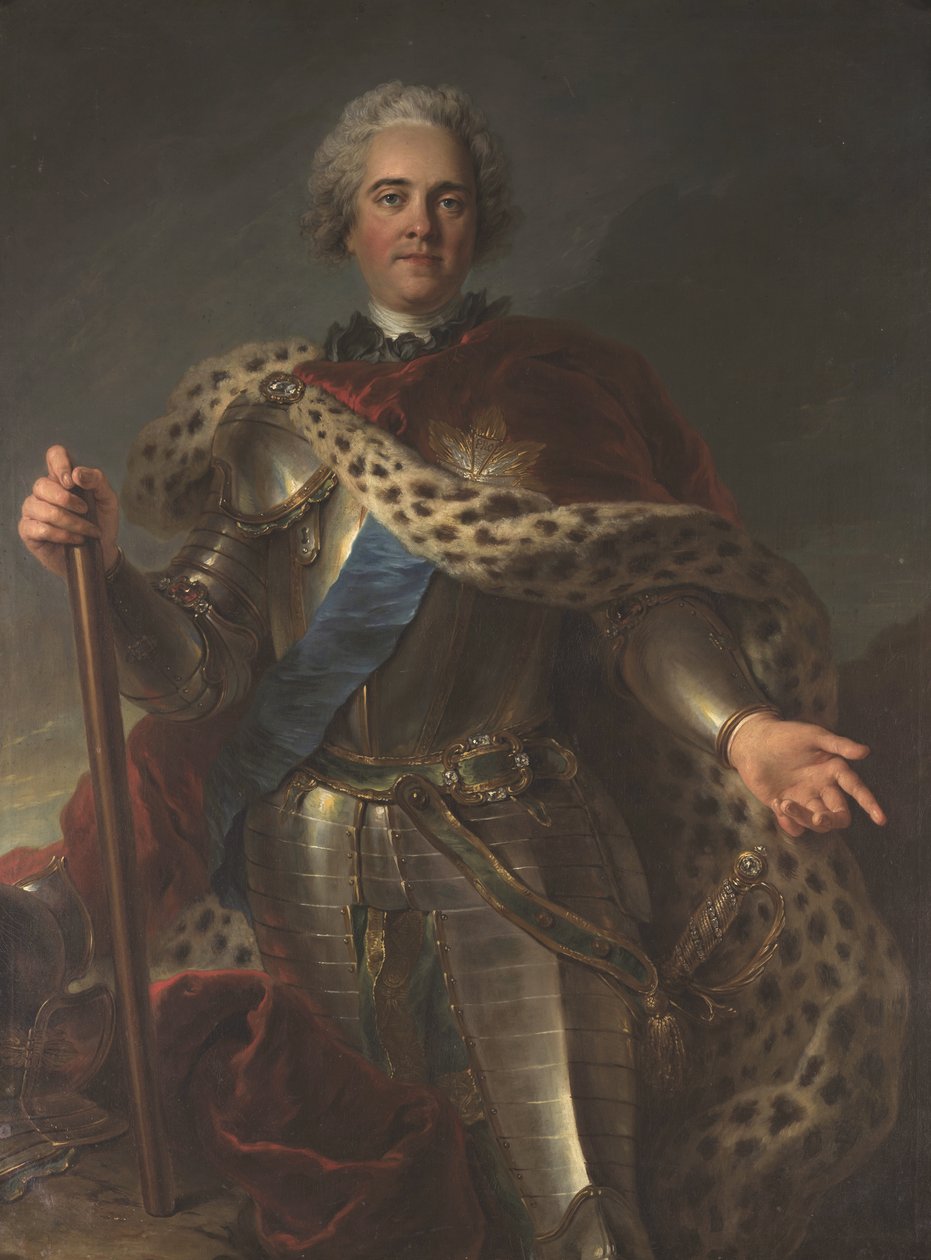 Herman Moritz greve af Sachsen (1696-1750), kaldet marskal af Frankrig af Charles Antoine Coypel