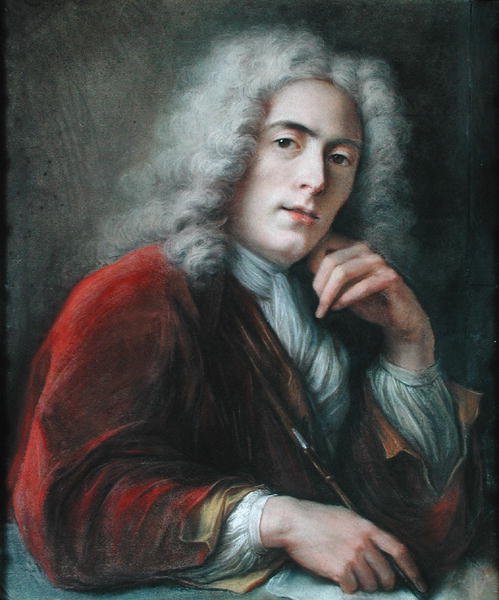 Portræt af kunstneren af Charles Antoine Coypel