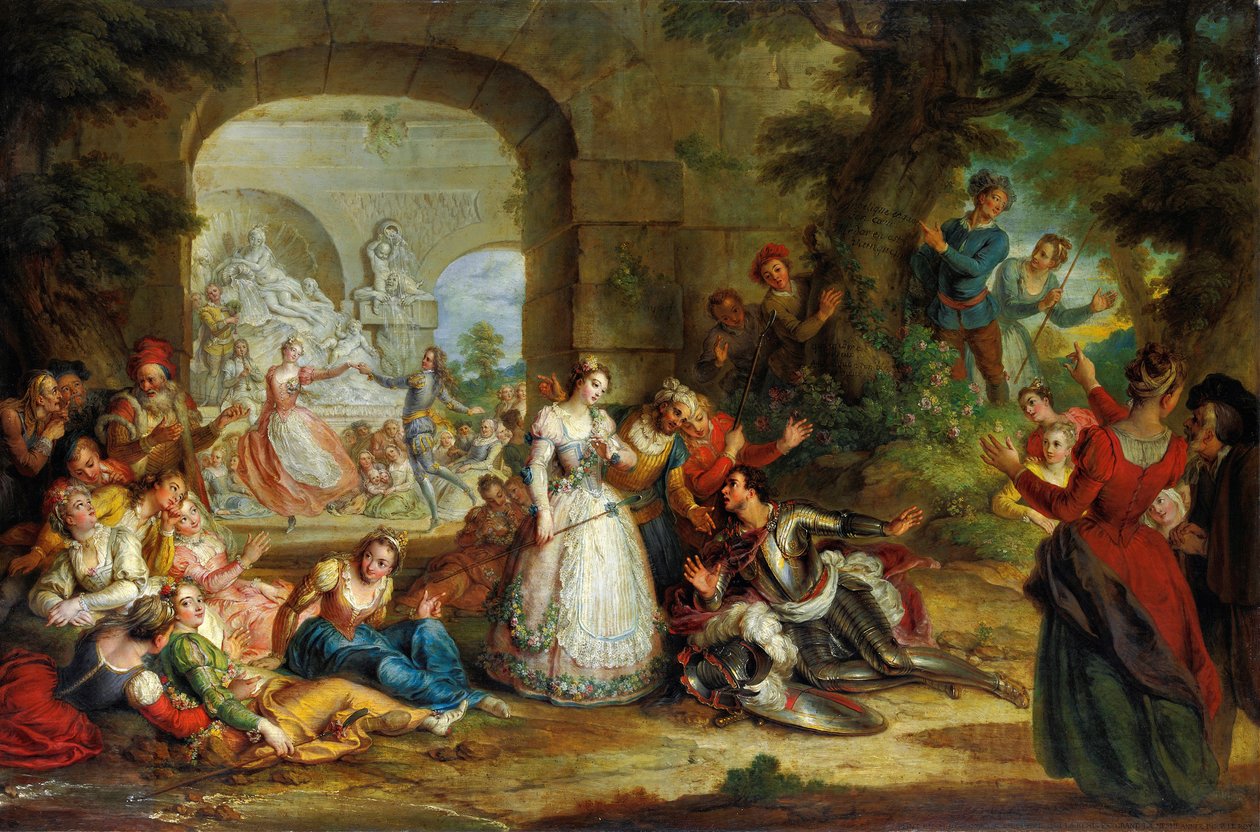 Roland og Angeliques ægteskab af Charles Antoine Coypel