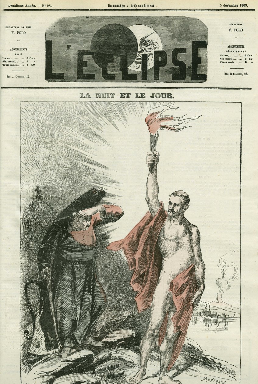 Nat og dag, eller "Roms koncil og koncilet i Napoli". Cover i "" L