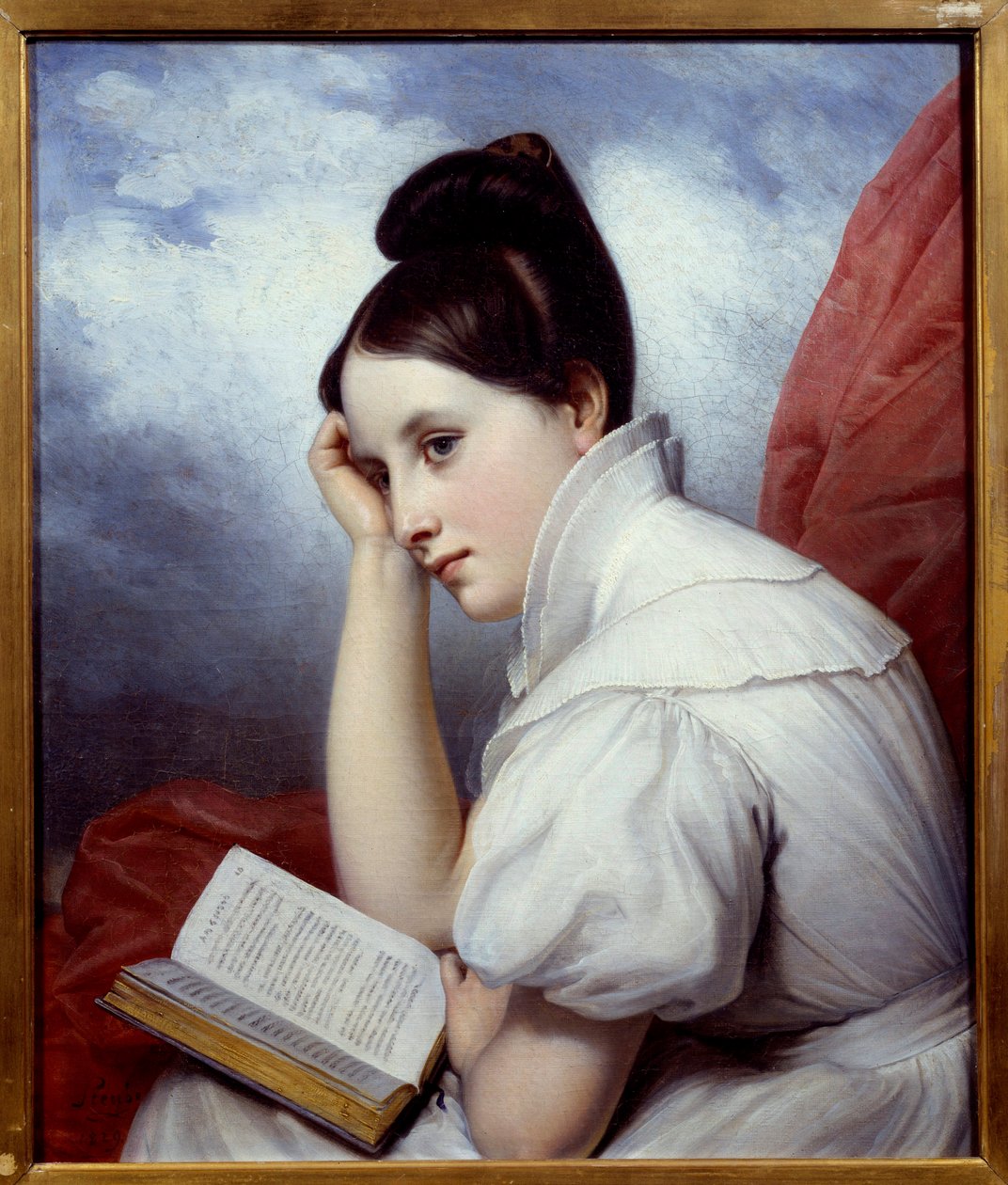Læselyset Maleri af Charles Auguste Steuben (1788-1856) 1829 Nantes, Musee des Beaux Arts af Charles Auguste Steuben