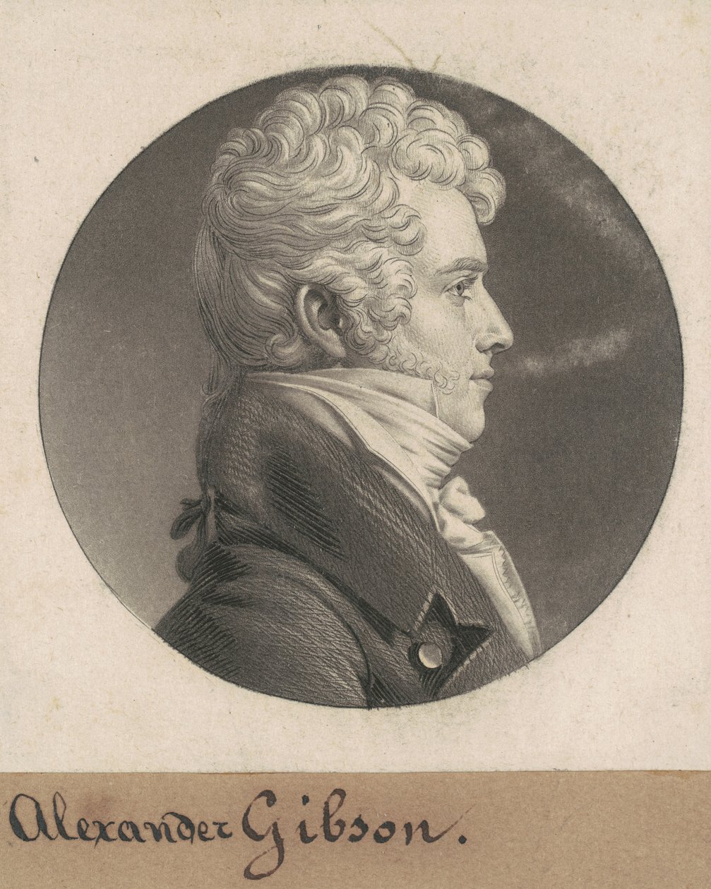 Alexander Gibson af Charles B. J. Févret de Saint Mémin