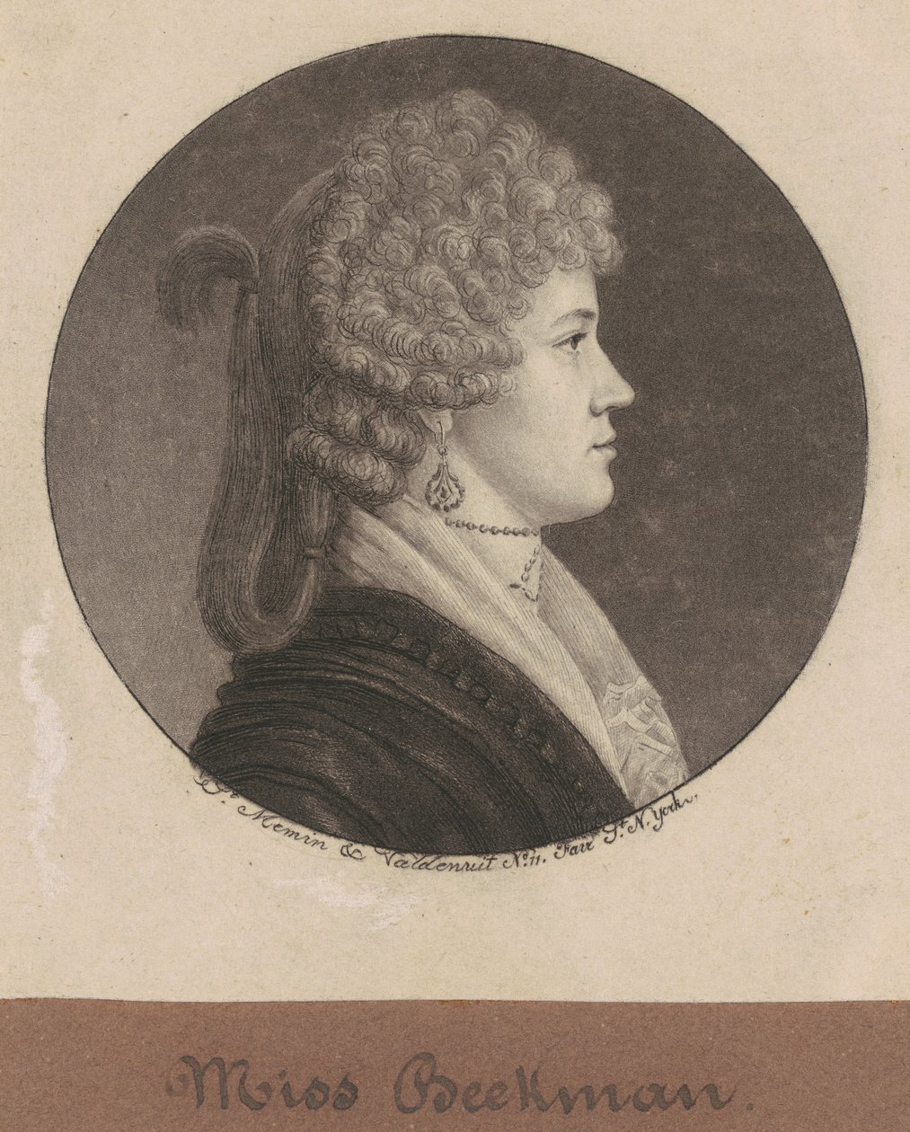 Ann Beekman af Charles B. J. Févret de Saint Mémin