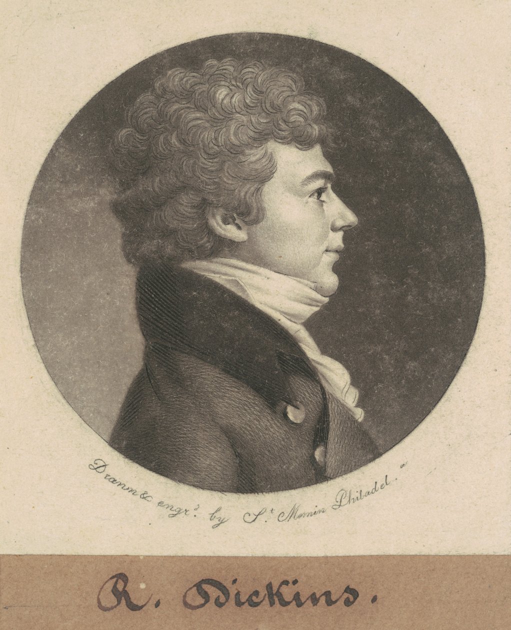 Asbury Dickins af Charles B. J. Févret de Saint Mémin
