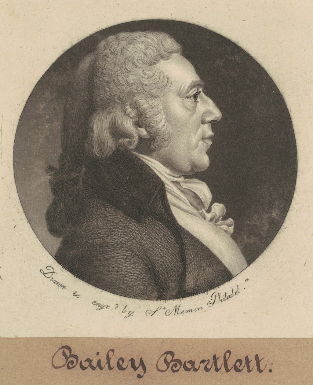 Bailey Bartlett af Charles B. J. Févret de Saint Mémin