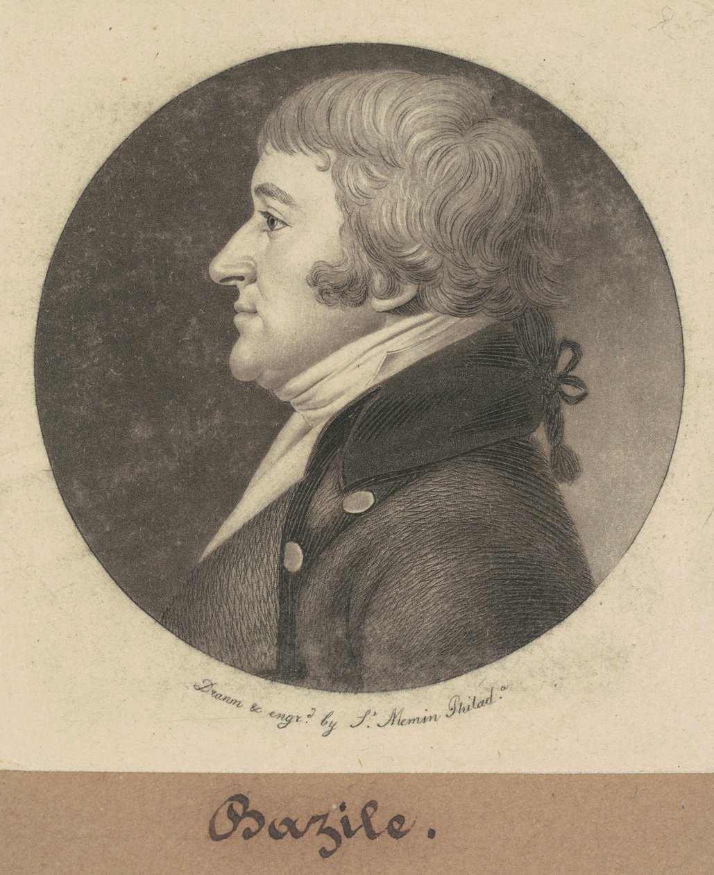 Basilikum af Charles B. J. Févret de Saint Mémin