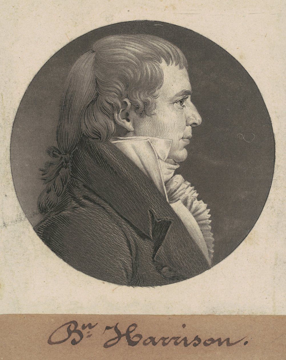 Benjamin Harrison af Charles B. J. Févret de Saint Mémin