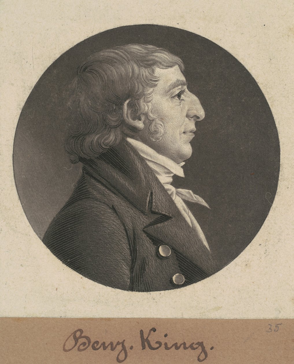 Benjamin King af Charles B. J. Févret de Saint Mémin