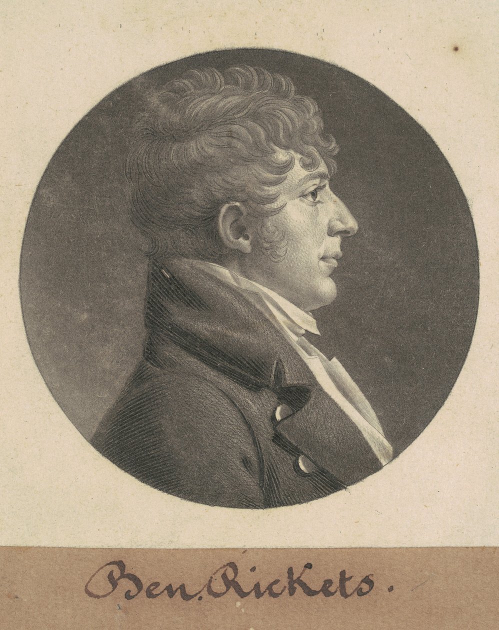 Benjamin Ricketts af Charles B. J. Févret de Saint Mémin