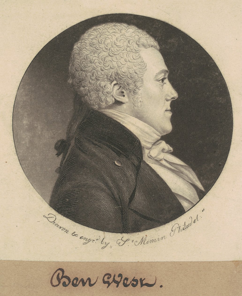 Benjamin West af Charles B. J. Févret de Saint Mémin