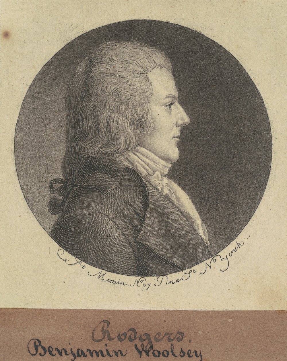 Benjamin Woolsey Rogers af Charles B. J. Févret de Saint Mémin